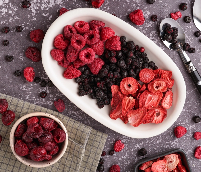 gefriergetrocknete früchte: gesund lecker und praktisch