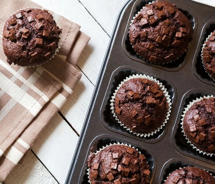 olympische muffins: die besten schokoladenmuffins mit schokoladenganache