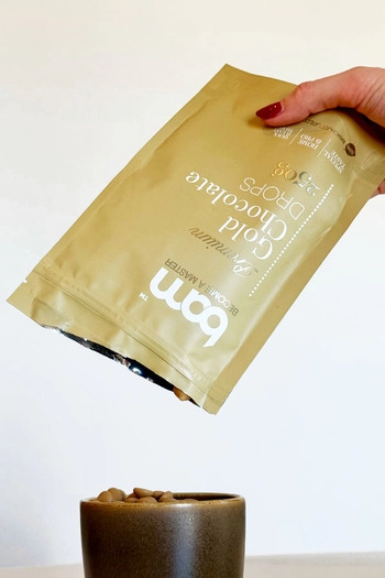 BAM GOLD, Drops aus goldener Schokolade, 250 g