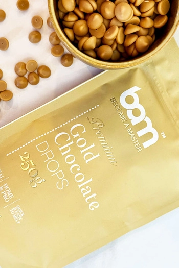 BAM GOLD, Drops aus goldener Schokolade, 250 g
