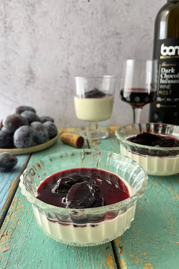 Wein mit Zartbitterschokolade