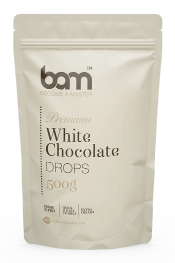 drops aus weißer schokolade 500 g