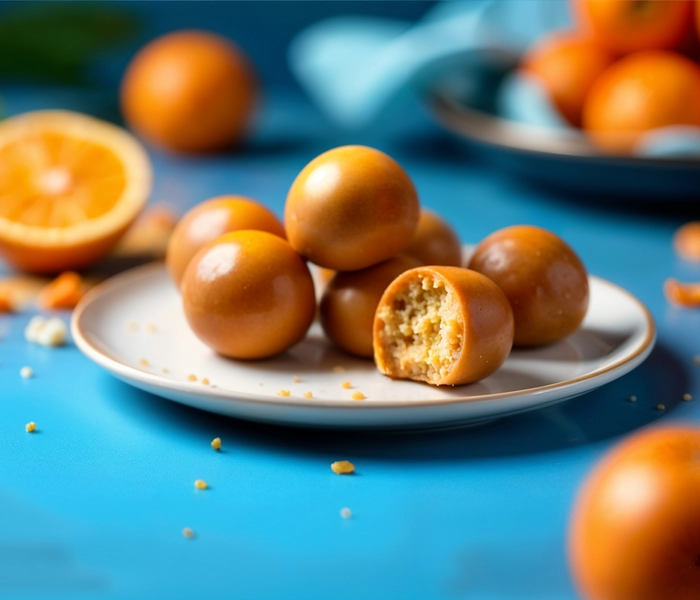 selbstgemachte jaffa-kugeln