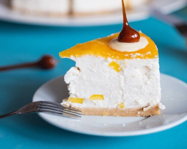cheesecake ohne backen mit weißer schokolade und maracuja