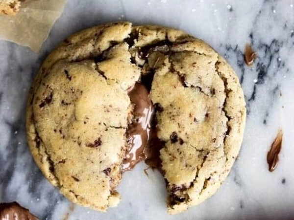 schoko cookies mit premium schokoladenaufstrich