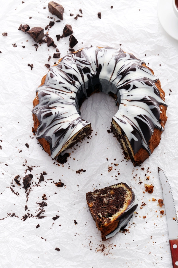 marmorkuchen mit joghurt