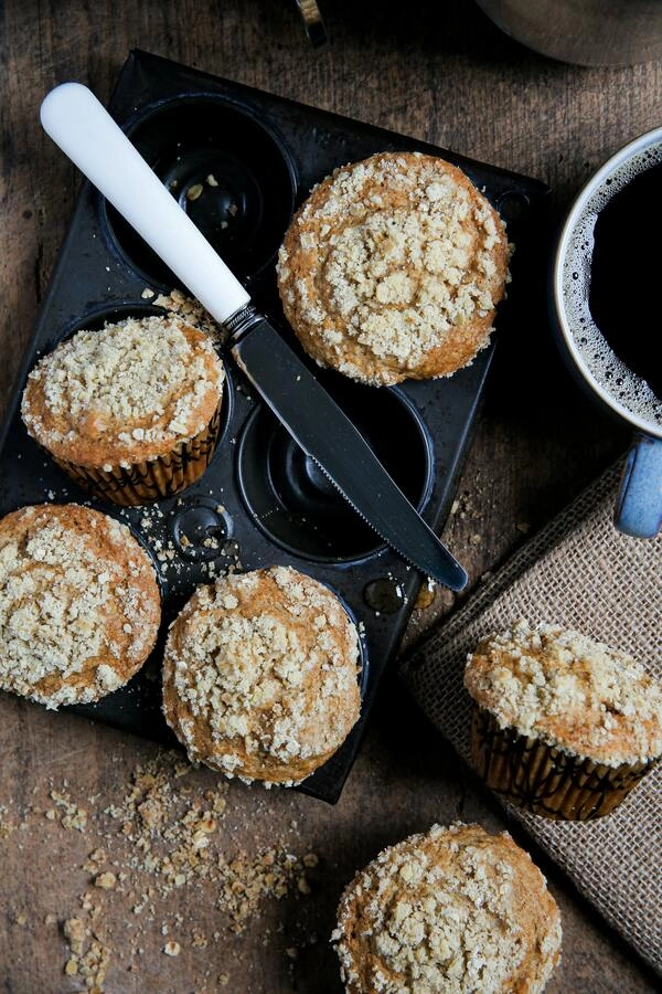 muffins mit apfelstreuseln