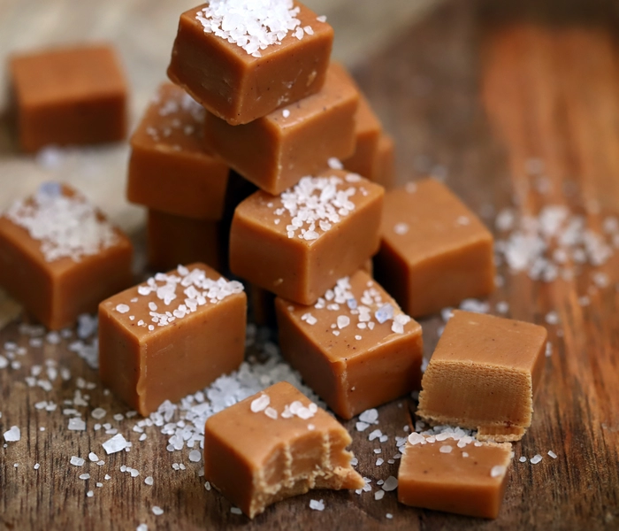 hausgemachte karamellbonbons