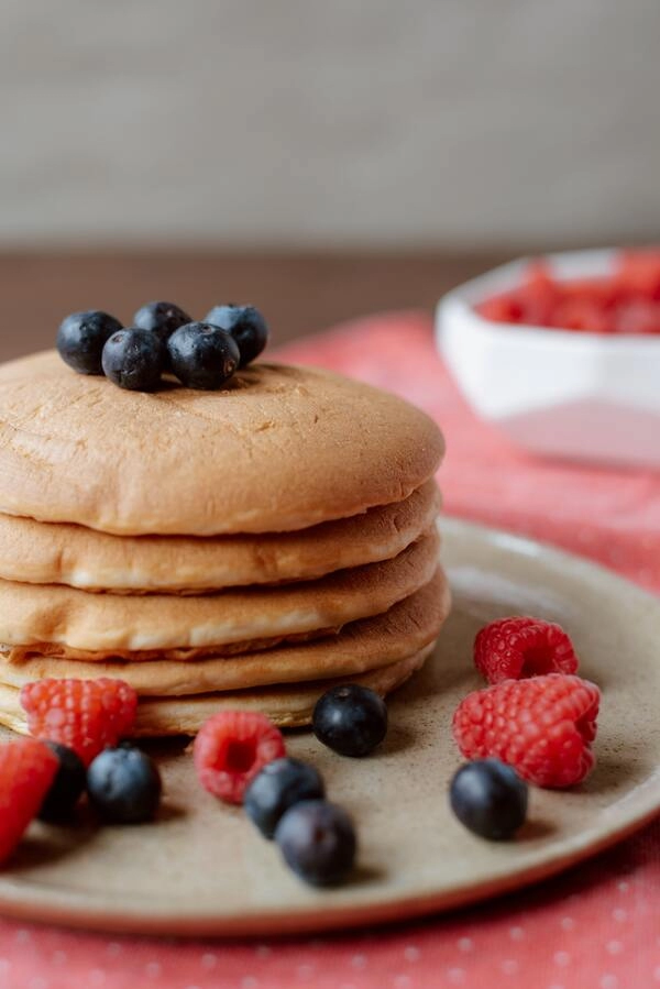 amerikanische pfannkuchen mit joghurt
