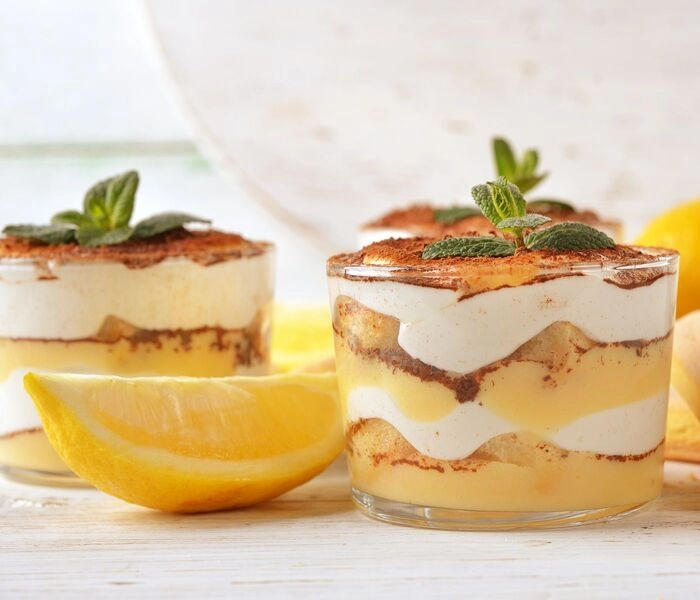 zitronen-tiramisu - dessert im glas