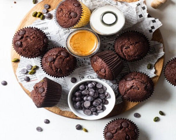 schokoladenmuffins mit joghurt