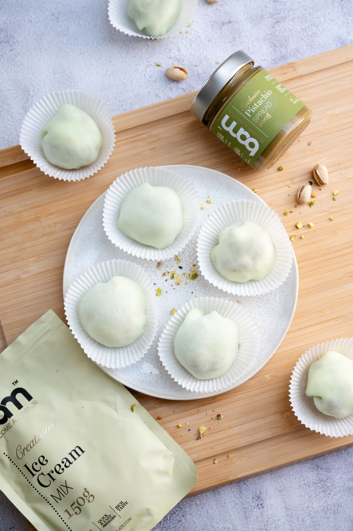 Pistazien-Mochi